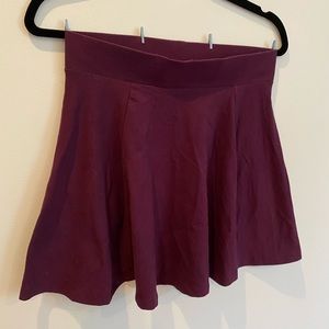 Eggplant Purple Skater Skirt